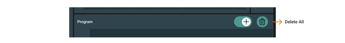 Weavly delete all button Weavly delete all button